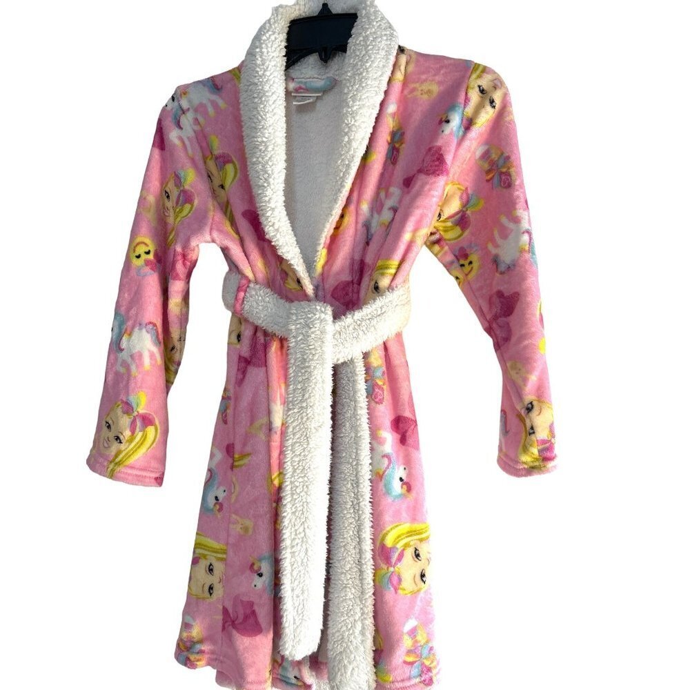 Nickelodeon JoJo Girls Robe Pink Multicolored Size M 7-8